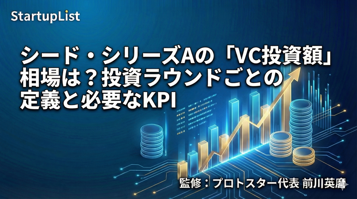 シード・シリーズAの「VC投資額」相場は？投資ラウンドごとの定義と必要なKPI