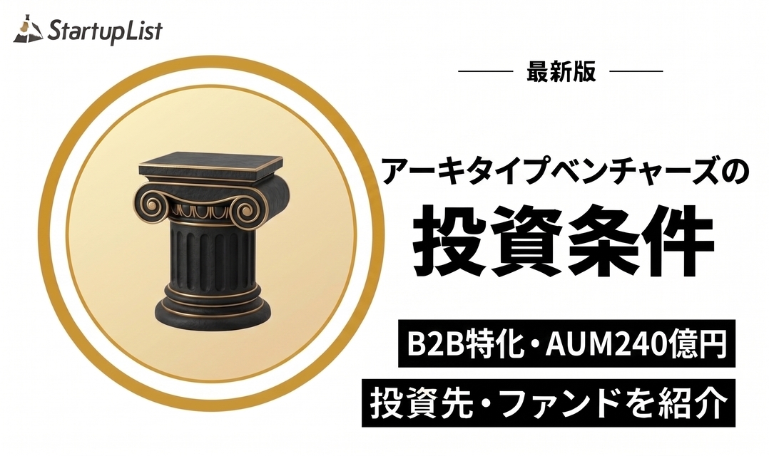 アーキタイプベンチャーズ(Archetype Ventures)の投資条件・投資先・ファンド一覧